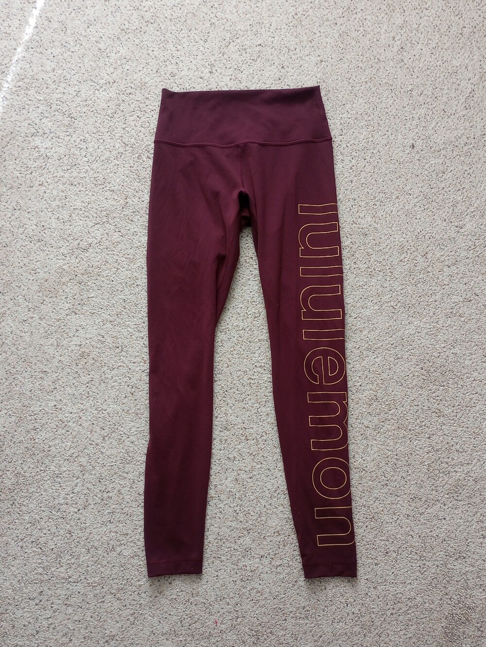 Lululemon Logo Leggings Size 8
